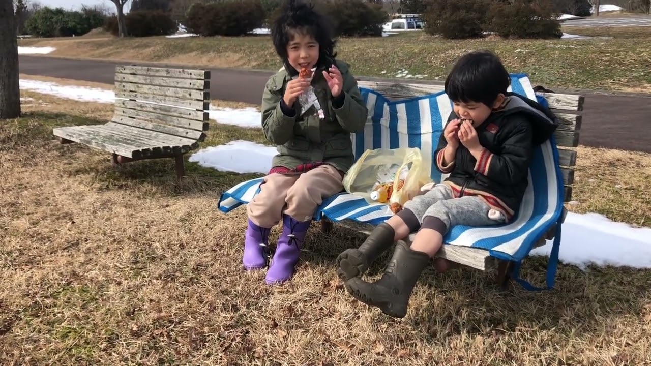 運動公園で昼散歩🏔️🏃