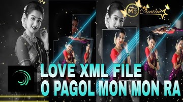 O PAGOL MON MON RA || NEW BANGLA TRENDING LOVE SONG HARD XML FILE || EDIT BY MS CREATION 🔰