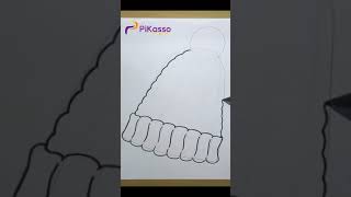 How to Draw a Beanie Hat Very Easy in The Right Way