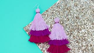 Layered Tassel Earring DIY Tutorial