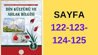 5.Sinif Di̇n Kültürü Ve Ahlak Bi̇lgi̇si̇ Meb Ki̇tabi Sayfa 122-123-124-125