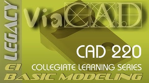 E1 ViaCAD 2D/3D v6 Solid Modeling Tutorial for Beginners