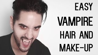 Cheap And Easy Vampire Look   - Halloween Makeup And Hair Tutorial ✖ James Welsh