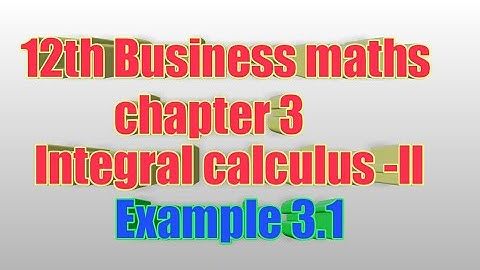 12th business maths example 3.1