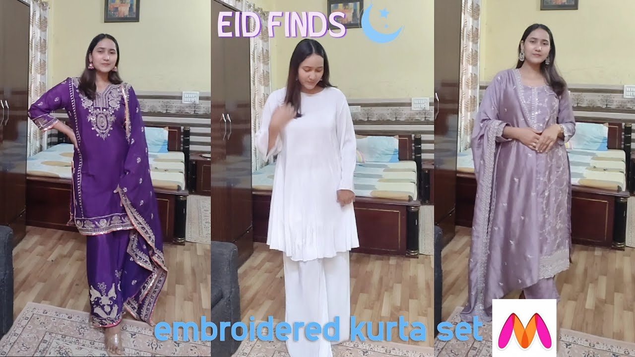 Ethnic wear kurta set for Eid| myntra haul| ramzan special| #myntrahaul #suitsets #eidspecial