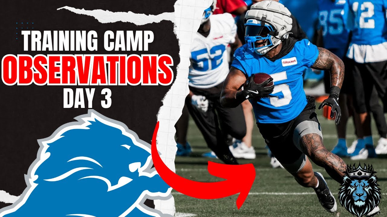 Detroit Lions Training Camp Observations Day 3: Double Trouble