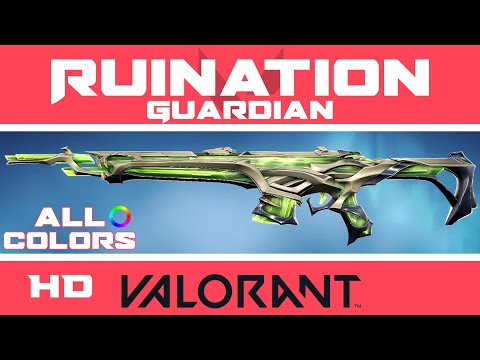 Ruination Guardian VALORANT SKIN (ALL COLORS) | New Skins Showcase