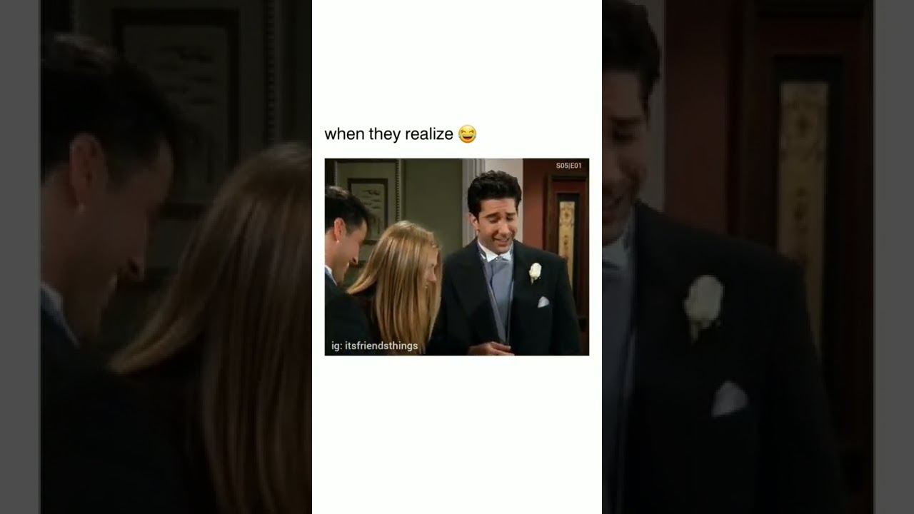 Rachel did the same at her wedding 🤣