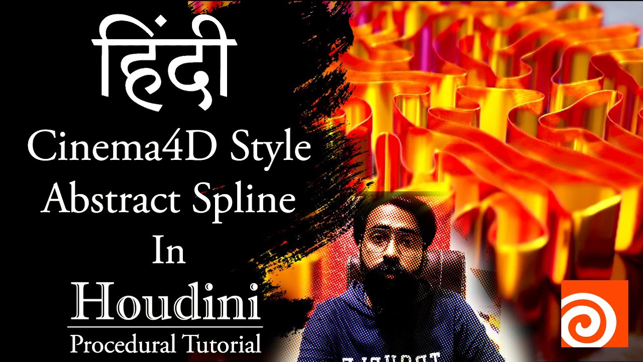 Houdini Abstract Spline Hindi Tutorial (Project File Included) - YouTube