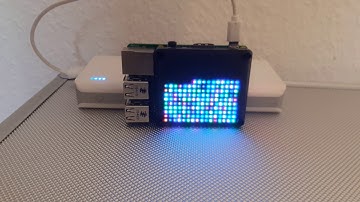 Raspberry Pi with unicornHAT demo
