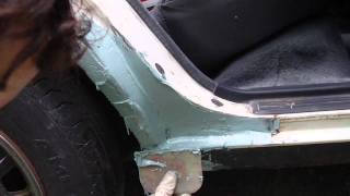 How to apply plastic auto body filler