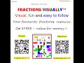Brand Values: FRACTIONS VISUALLY™. #brand_value #fractions_visually #brand #values