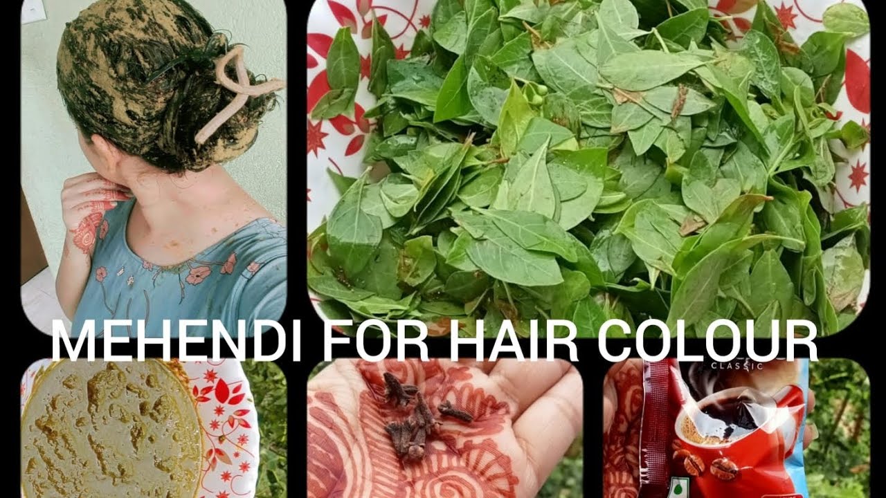 Natural Mehendi hair pack for color and shiny 😍💫haircolor hairmask 