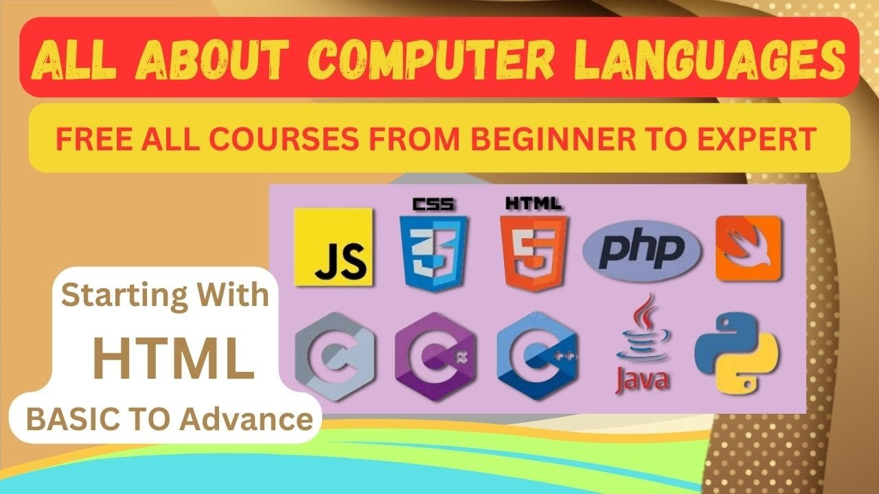 All Computer Languages courses | First Self Intro | HTML | PYTHON | CSS ...