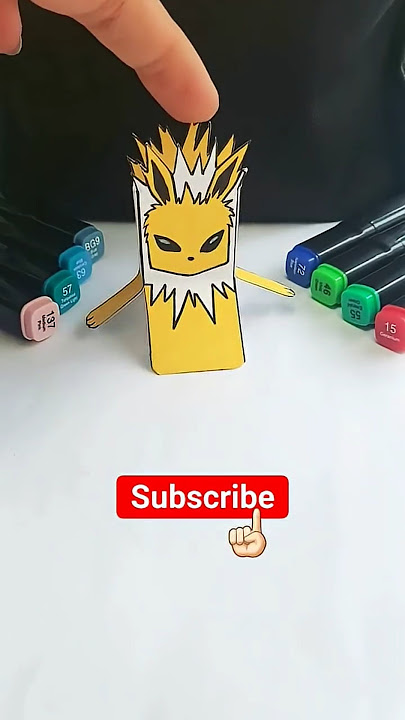 DIY new sprunki pokemon Jolteon funny box paper ❤️❤️❤️ #builao