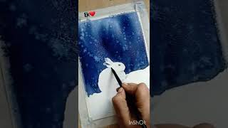 Rabbit ๐ with watercolor ๐๐ค #watercolorpainting #watercolor #colors