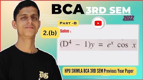 Hpu bca 3rd Semester Maths Previous Year Papers 2022 | Fully Solved | Complete Question Bank