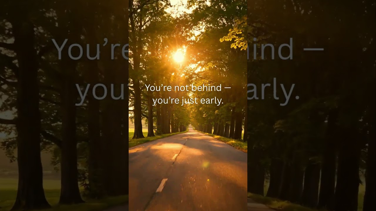 You’re Not Behind — You’re Early #faith  #keepgoing  #quietgrowth  #newbeginnings  #christianfaith