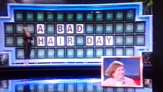 Wheel Of Fortune Season 21 30,000 Win A Bad Hair Day