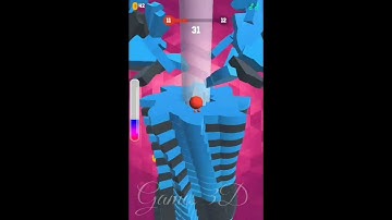 Drop Stack Ball - Fall Helix Blast Crash Games 3D - Android iOS Gameplay #short