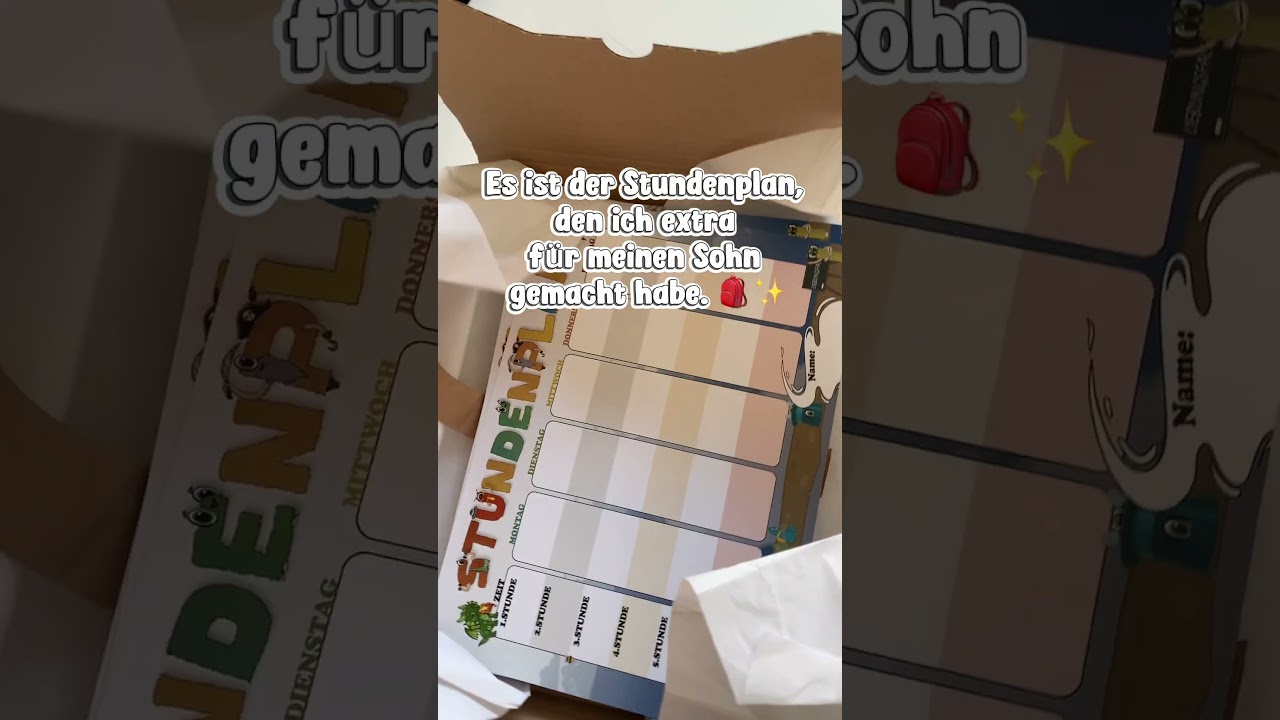 🎩Einschulung 2025: Unser Alonies-Stundenplan kam noch rechtzeitig! 🎒🌈