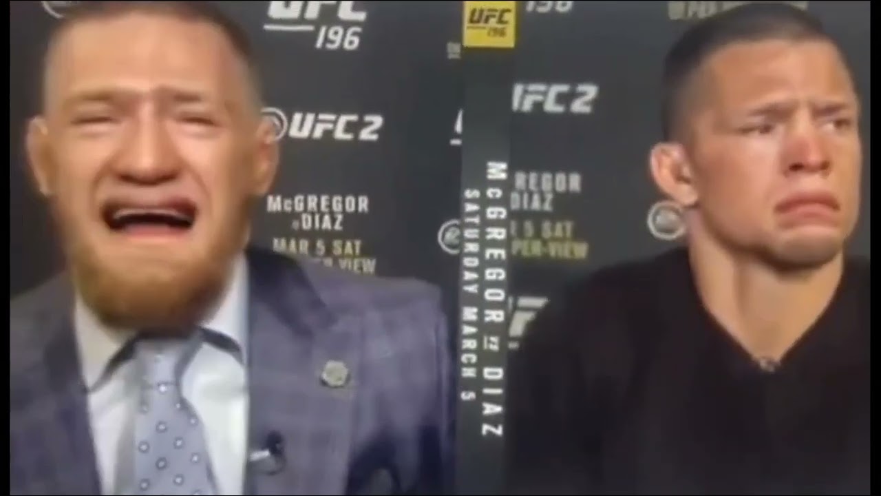 🤣Conor McGregor And Nate Diaz Crying Filter UFC 196 