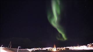 Northern Lights over  Longyearbyen 25 dec 2017 Part II