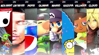 The Battle Of attack and Team Attack of SSBU (SRBU Approved)