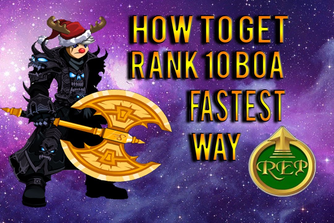 AQW How To Get RANK 10 In Blade Of AWE=BoA Fastest Way