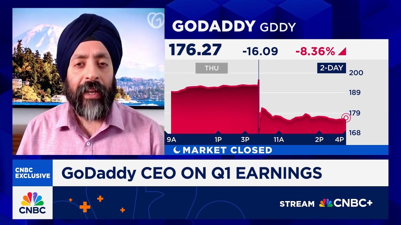 GoDaddy CEO on Q1 earnings, customer growth and share pressure