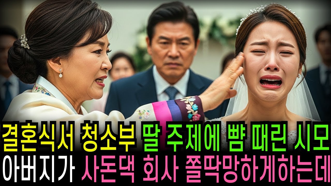 결혼식에서 청소부 딸 주제에 뺨 때린 시어머니 아버지가 사돈댁 회사 쫄딱 망하게하는데