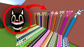 More NEW & OLD Sprunki OC Nextbots In COLORED Boxes In Minecraft PE MOD