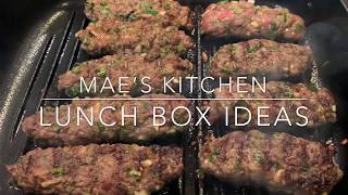 Grilled ground beef||lunch box ideas ...