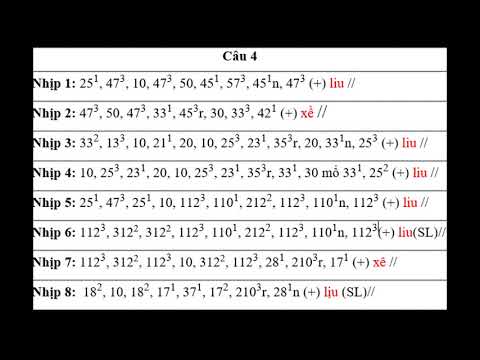 Video Ký âm bài Tứ đại oán 6 câu đầu - dây đào - Chữ đàn NS... - YouTube