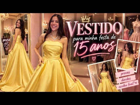 Trying on dresses for my sweet 16 party (Jéssica Sousa)