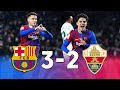 Barcelona Edges Out Elche 3-2 in Thrilling La Liga Clash ⚽