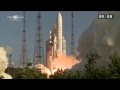 Dcollage dariane 5  vol 215  290813  eutelsat 25beshail 1 et gsat7