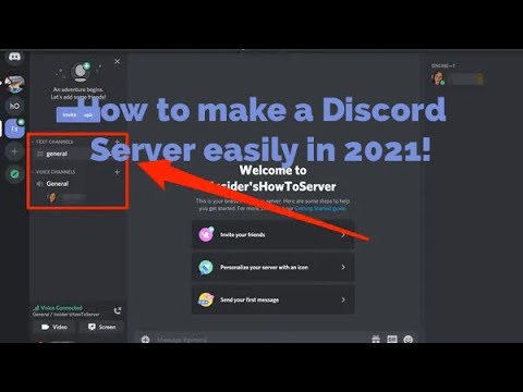 How To Create A Discord Server EASY in 2021✓ | TUTORIAL |