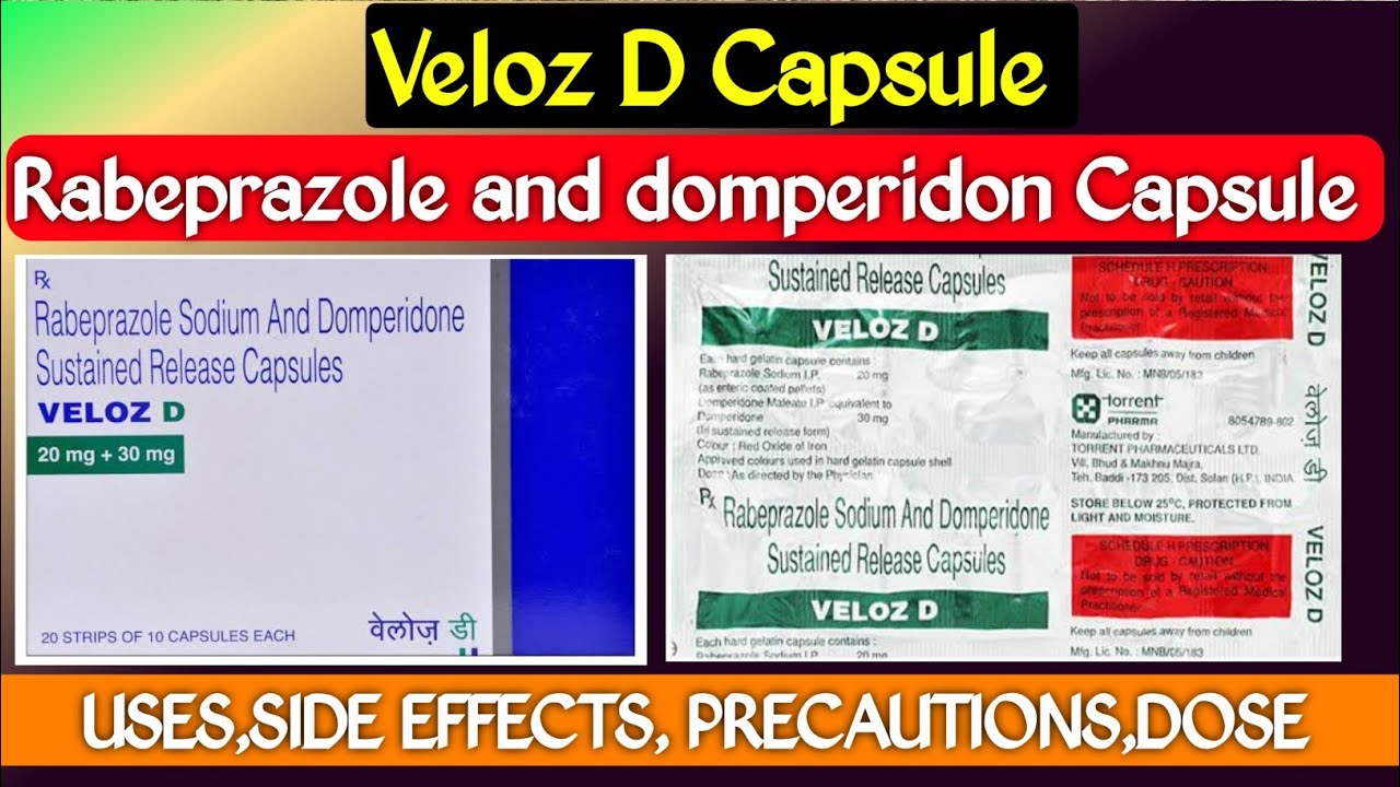 veloz d capsule uses veloz d tablet rabeprazole sodium and