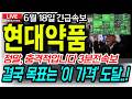 [현대약품 주가전망] *3분전 발표떴다*. 드디어 잭팟 터졌다 ! 급등의 이유는?!