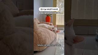 This cat bed is so soft and cute my cat made lots of biscuits on it