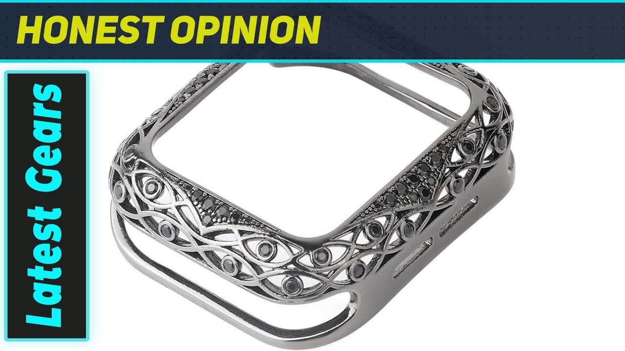 ReviewLuxury Apple Watch Case: Metal Carved Diamond Protector!