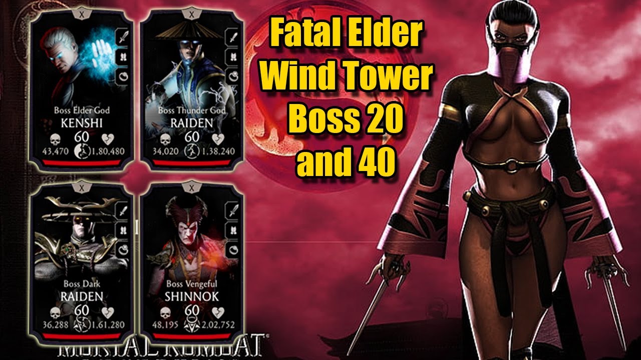 Fatal Elder Wind Tower Boss 20 and 40 | MK Mobile
