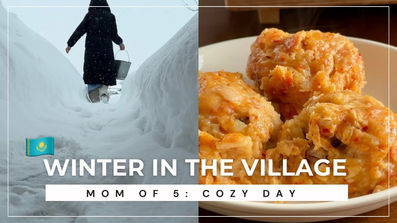Тихий Влог: снежный день, распаковка и уютное приготовление еды.