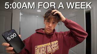 Waking Up at 5AM Every Day For a WEEK ( Here's What Happened)