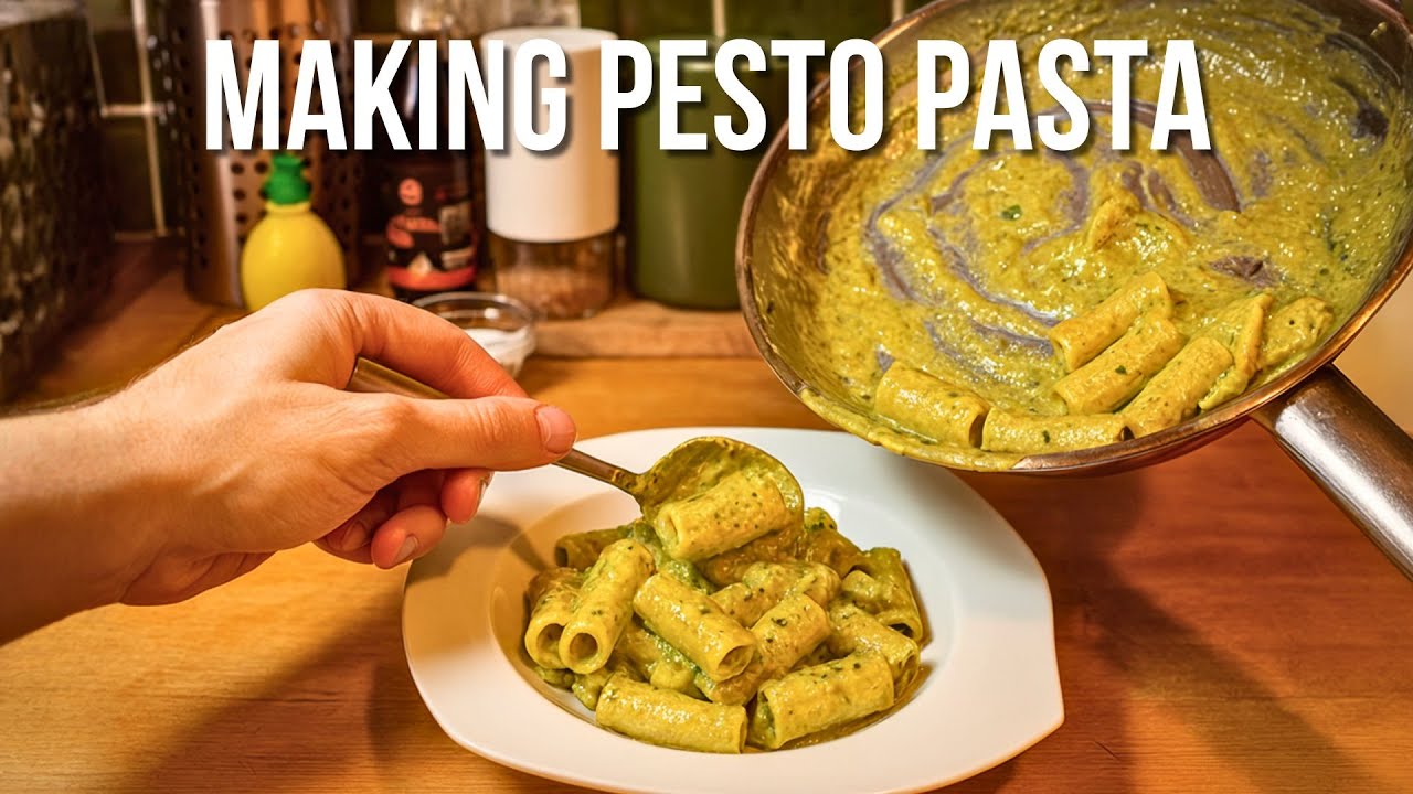 Creamy, Cheesy, Dreamy: Turkey Pesto Pasta