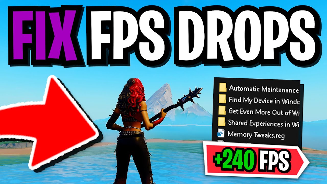How To Fix FPS Drops In Fortnite Fix Stutter LOW FPS In Fortnite 