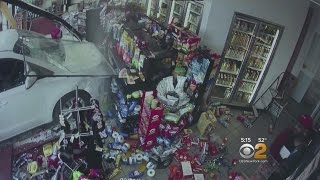 Car Plows Through Mini-Mart