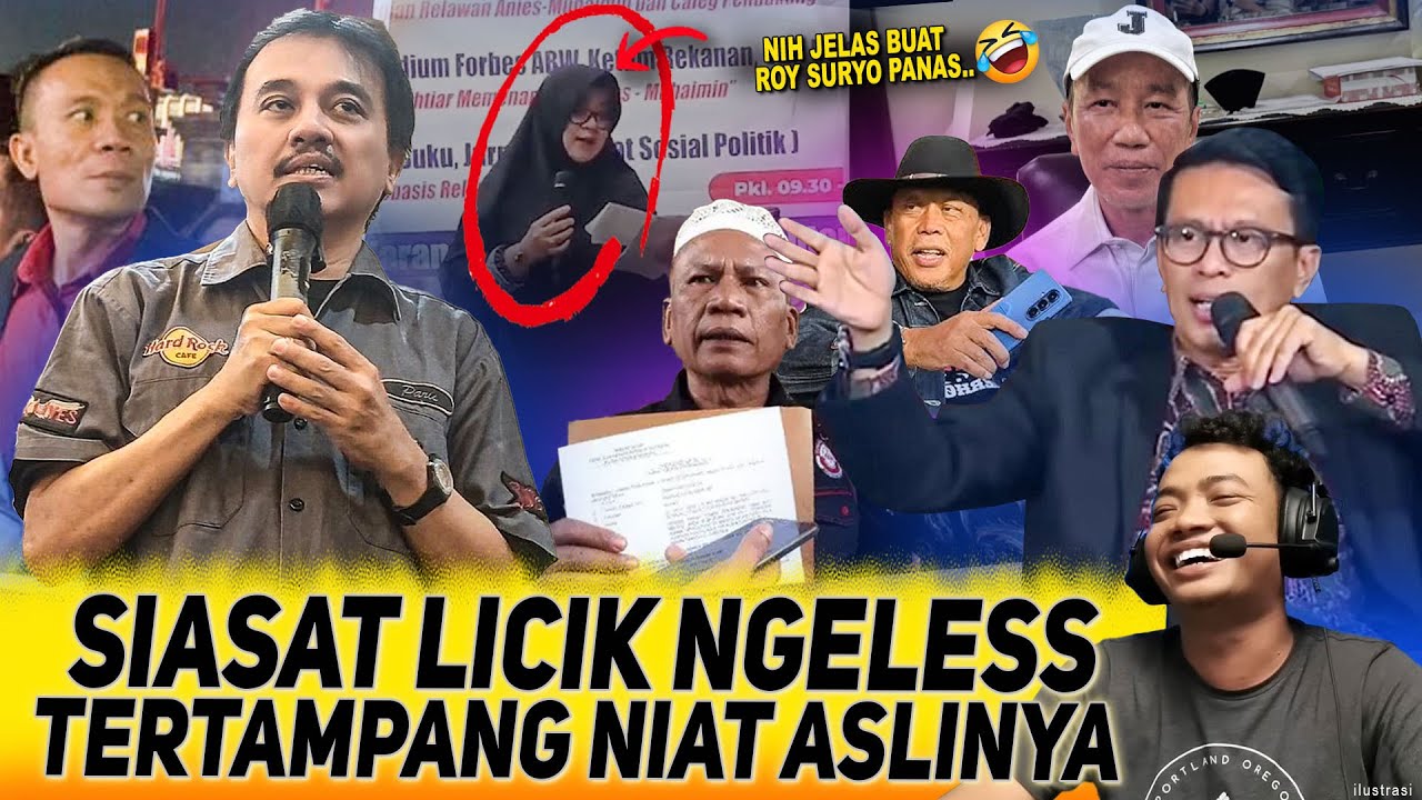 “AKAL-AKALAN” LICIK ROY SURYO BOCOR🤣PENGACARA JOKOWI TAK TAKUT‼️KURNIA KODE AMPUN⁉️EGGI NYLETUK