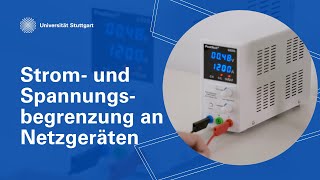 Strom- und Spannungsbegrenzung an Netzgeräten